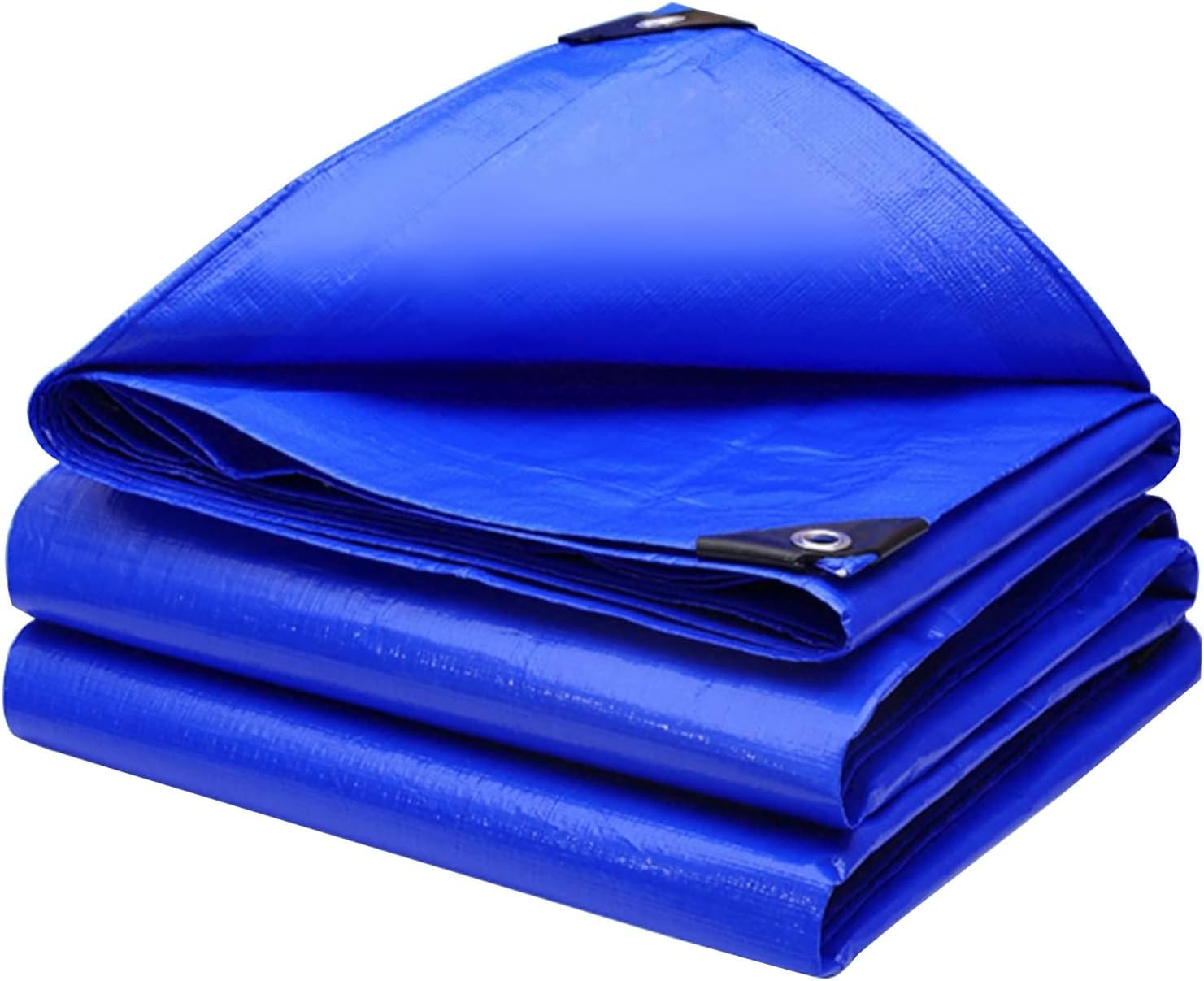 Blue tarpaulin