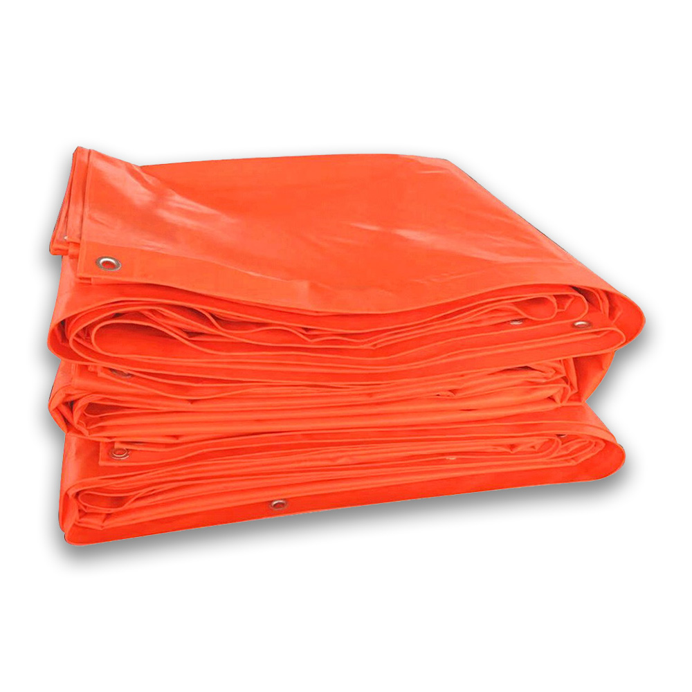Orange tarpaulin