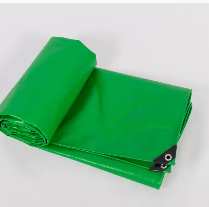 Green tarpaulin