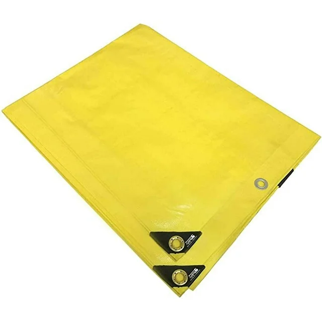 Yellow tarpaulin