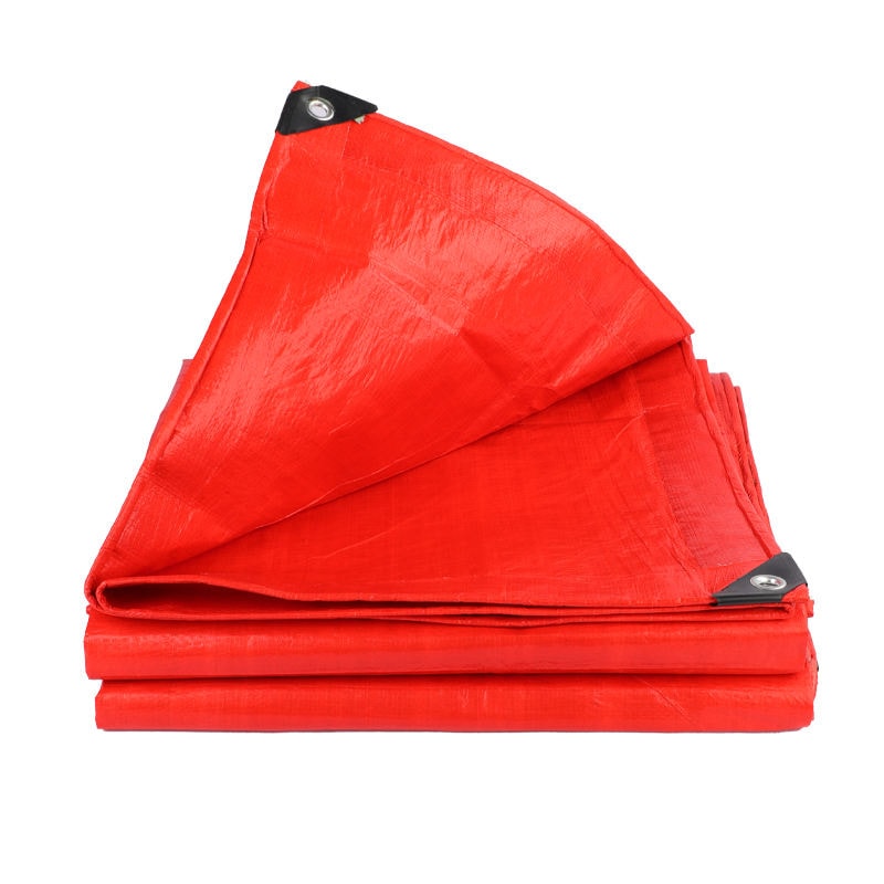 Red tarpaulin