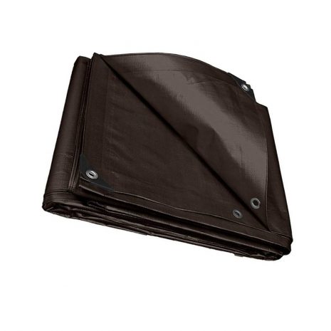 Brown tarpaulin