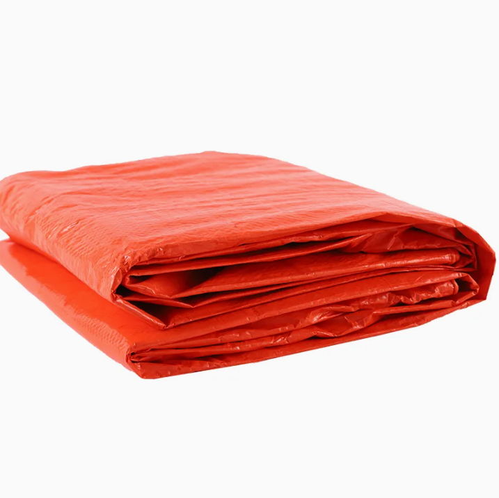 Orange tarpaulin