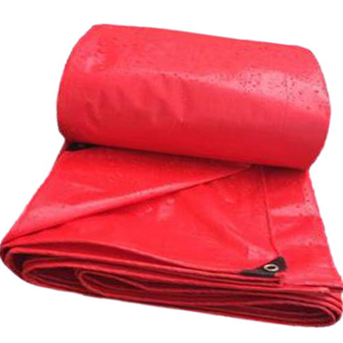 Red tarpaulin